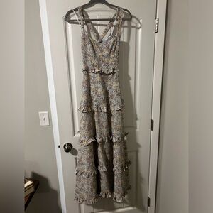 Mable Bustier Floral Midi Dress